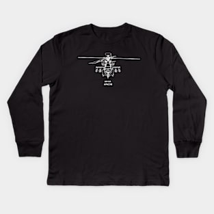 AH-64 Apache Kids Long Sleeve T-Shirt